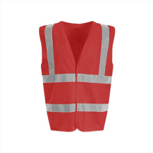 High visibility safety vest red color reflective security small safety vest